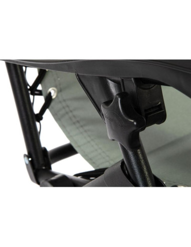 Leżak ogrodowy składany wielofunkcyjny z zagłówkiem  bliss szary