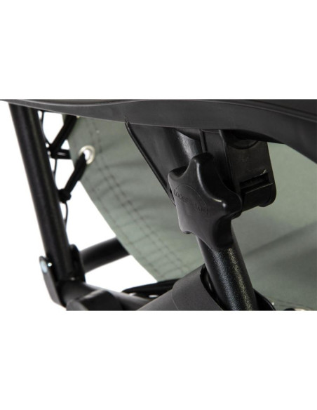 Leżak ogrodowy składany wielofunkcyjny z zagłówkiem  bliss szary