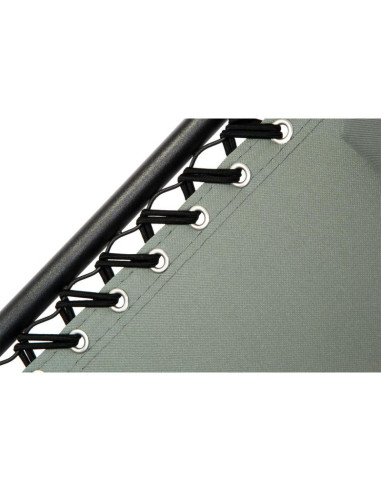 Leżak ogrodowy składany wielofunkcyjny z zagłówkiem  bliss szary