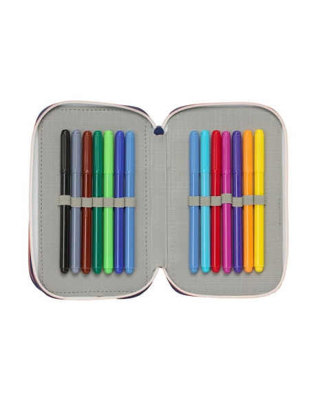 Fc barcelona piórnik z wyposażeniem triple filled pencil case 37 pcs 412526857