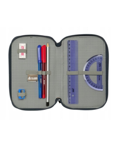 Real madryt piórnik z wyposażeniem triple filled pencil case 37 pcs 412557857