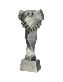 Figurka odlewana - uścisk dłoni