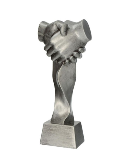 Figurka odlewana - uścisk dłoni