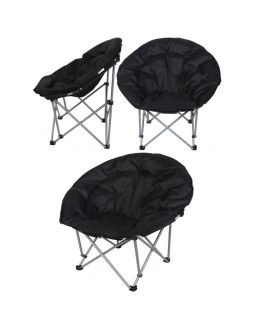 Fotel turystyczny składany trip 83x80x40cm czarny