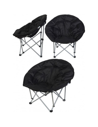Fotel turystyczny składany trip 83x80x40cm czarny