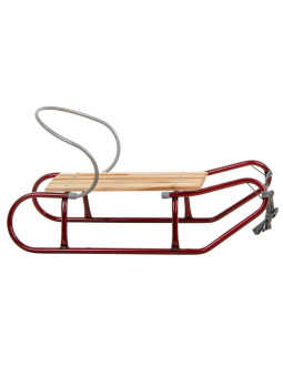 Sanki metalowe tomek z oparciem bordowe 2