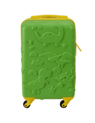 Walizka podróżna kabinowa 18 cali proworld kid - zielony (dino)