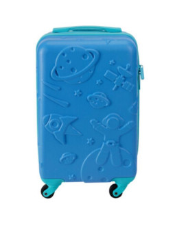 Walizka podróżna kabinowa 18 cali proworld kid - niebieski (kosmo)