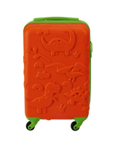 Walizka podróżna kabinowa 18 cali proworld kid - pomarańczowy (dino)