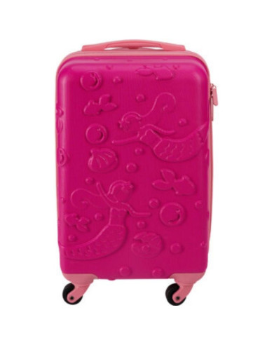 Walizka podróżna kabinowa 18 cali proworld kid - różowy (syrenka)