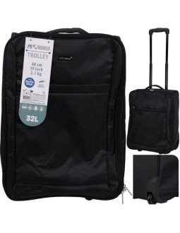 Walizka podróżna kabinowa 32l black proworld