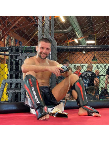 Ochraniacze na piszczele m - phantom red