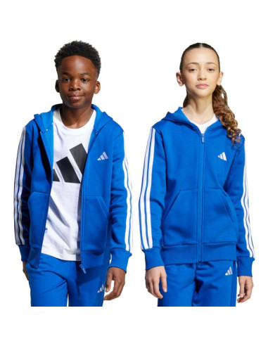 Bluza dla dzieci adidas essentials full-zip hoodie niebieska jy4977