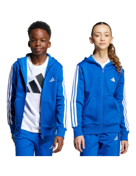 Bluza dla dzieci adidas essentials full-zip hoodie niebieska jy4977