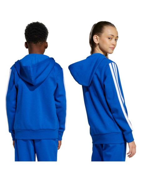 Bluza dla dzieci adidas essentials full-zip hoodie niebieska jy4977