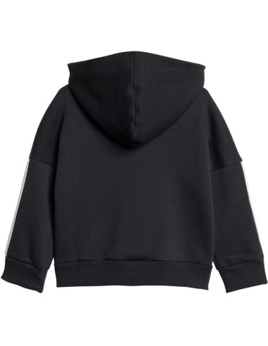 Dres dla dzieci adidas essentials joggers 3 stripes fleece hoodie czarny jd6484