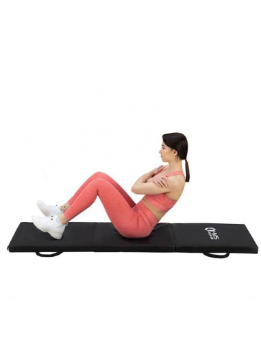 Materac gimnastyczny składany czarny 1800x600x500mm hms mgs02