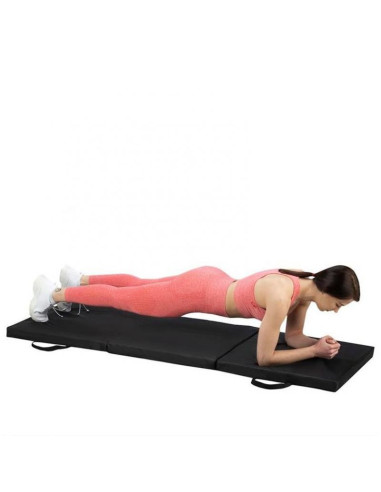 Materac gimnastyczny składany czarny 1800x600x500mm hms mgs02