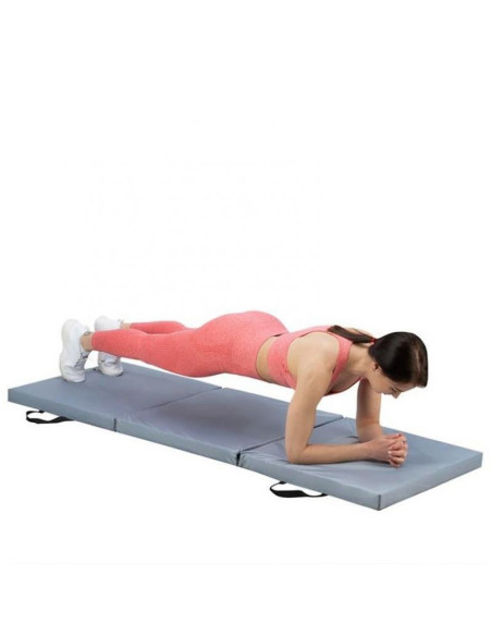 Materac gimnastyczny hms mgs02 składany szary 1800x600x500mm