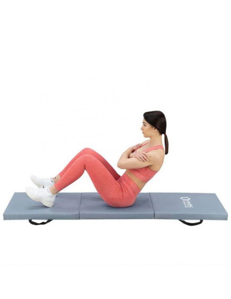 Materac gimnastyczny hms mgs02 składany szary 1800x600x500mm