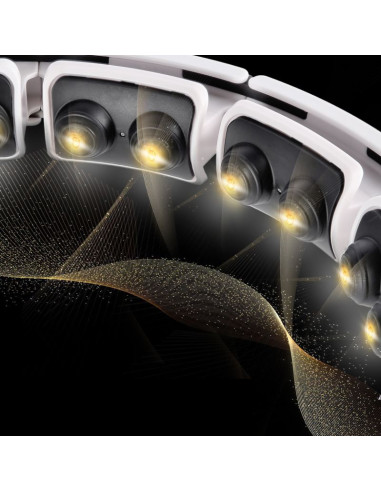 Hula hop hms hhm16 z magnesem i obciążeniem biały + licznik