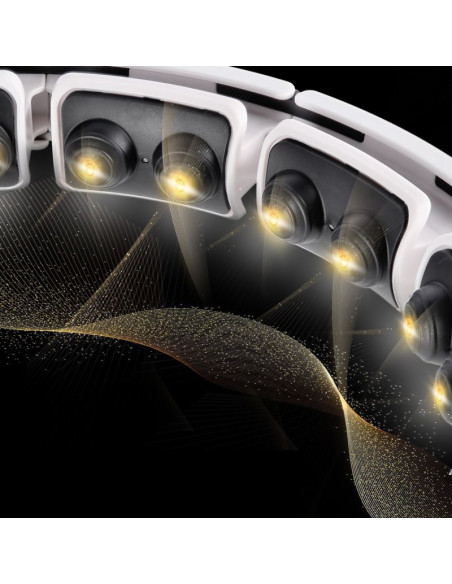 Hula hop hms hhm16 z magnesem i obciążeniem biały + licznik