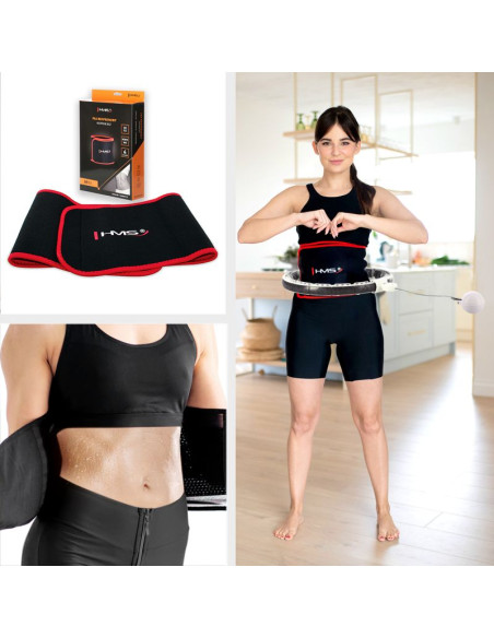 Hula hop hms hhm16 z magnesem i obciążeniem biały + licznik