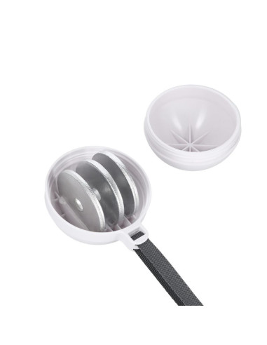 Hula hop hms hhm16 z magnesem i obciążeniem biały + licznik