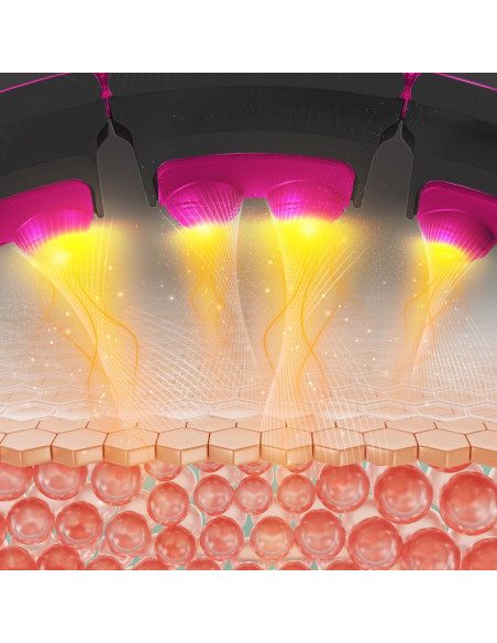 Hhm16 hula hop black/pink z magnesami i obciążnikiem + licznik hms