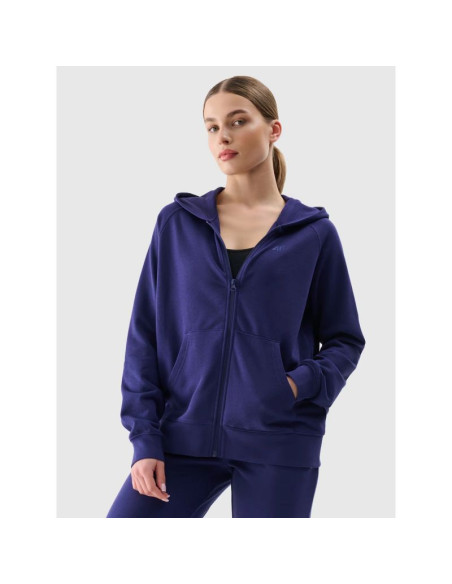 Bluza dresowa rozpinana z kapturem damska 4f 4fwmm00tswsf1763-31s