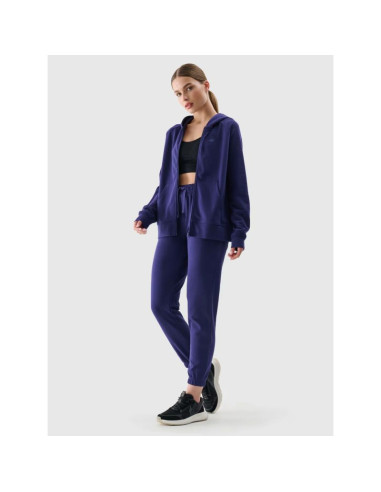 Bluza dresowa rozpinana z kapturem damska 4f 4fwmm00tswsf1763-31s