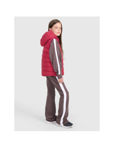 Bezrękawnik puchowy z wypełnieniem syntetycznym dziewczęcy 4f 4fjraw25tvjaf322-54s