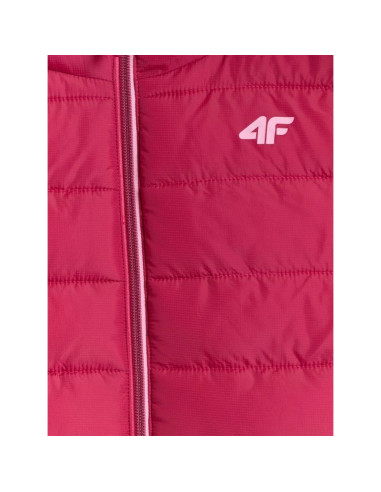 Bezrękawnik puchowy z wypełnieniem syntetycznym dziewczęcy 4f 4fjraw25tvjaf322-54s