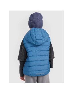 Bezrękawnik puchowy z wypełnieniem syntetycznym chłopięcy 4f 4fjraw25tvjam324-32s 2