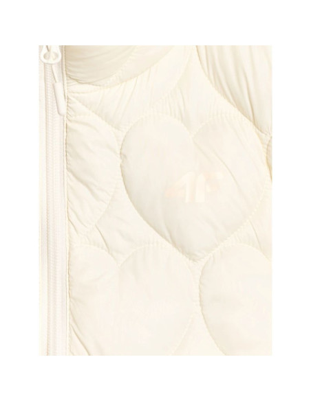 Bezrękawnik puchowy z wypełnieniem syntetycznym dziewczęcy 4f 4fjraw25tvjaf323-11s