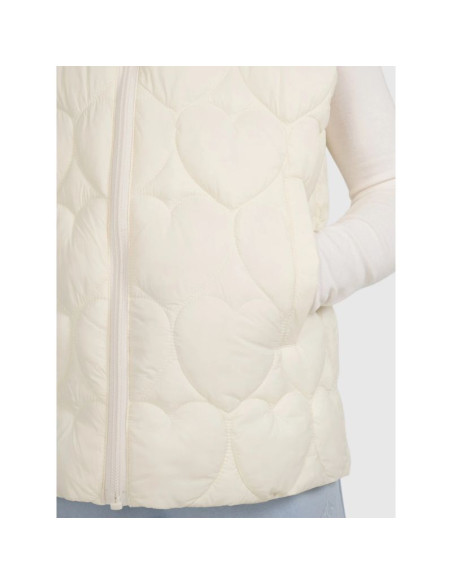 Bezrękawnik puchowy z wypełnieniem syntetycznym dziewczęcy 4f 4fjraw25tvjaf323-11s