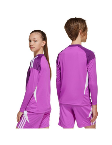Koszulka bramkarska dla dzieci adidas tiro 25 competition fioletowa jj1934
