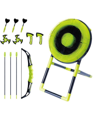 Zestaw gier 4w1 dart łuk siekierka shuriken
