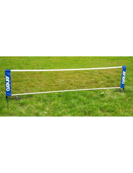 Siatka ze słupkami enero 310x73cm 2w1 do tenisa ziemnego, siatkonogi