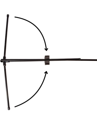 Siatka ze słupkami enero 310x73cm 2w1 do tenisa ziemnego, siatkonogi