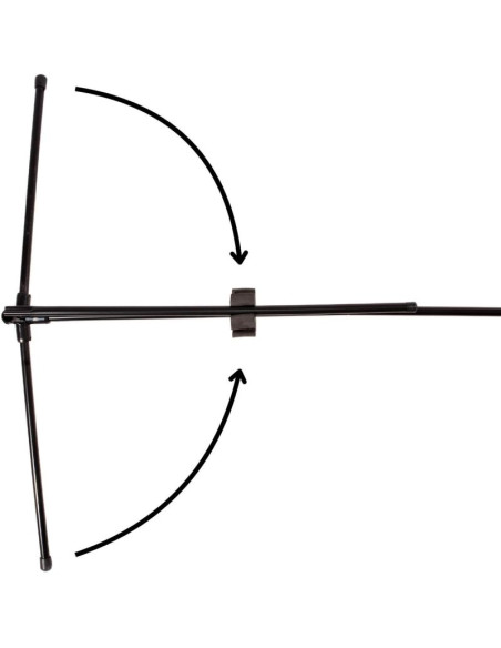 Siatka ze słupkami enero 310x73cm 2w1 do tenisa ziemnego, siatkonogi