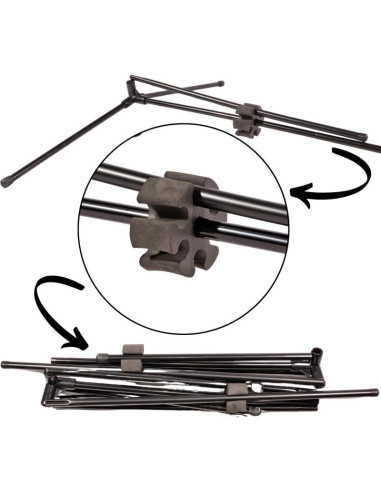 Siatka ze słupkami enero 310x73cm 2w1 do tenisa ziemnego, siatkonogi