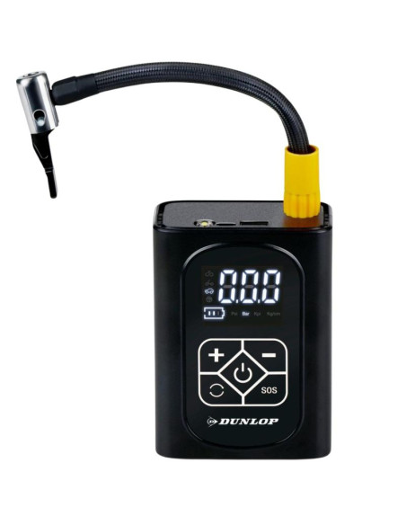 Kompresor samochodowy dunlop 150 psi cyfrowa sprężarka z funkcją powerbank