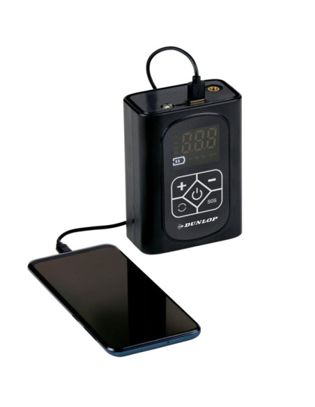 Kompresor samochodowy dunlop 150 psi cyfrowa sprężarka z funkcją powerbank