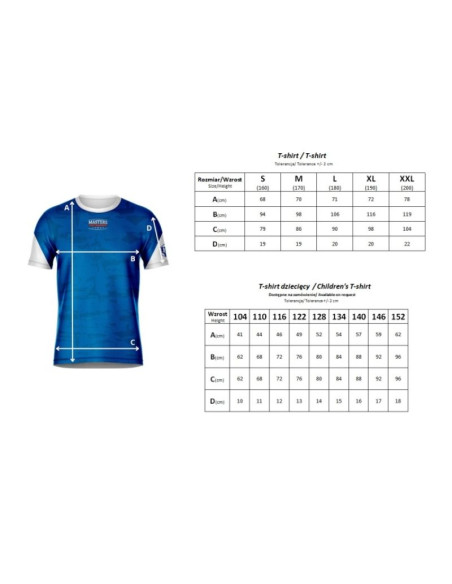 Koszulka treningowa masters (wako approved)