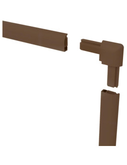 Moskitiera okno alu 120x140 brąz