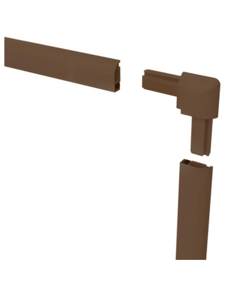 Moskitiera okno alu 120x140 brąz