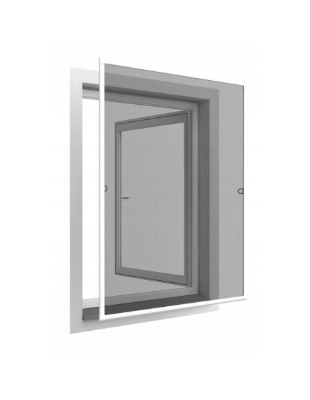 Moskitiera okno alu 120x140 biała