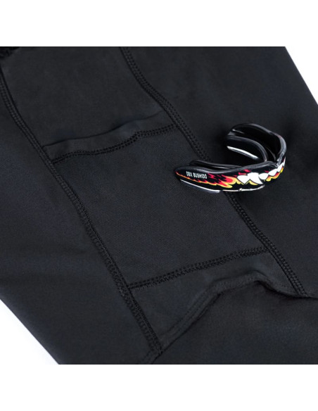 Spodenki shorty mma z leginsami czarne dbx bushido