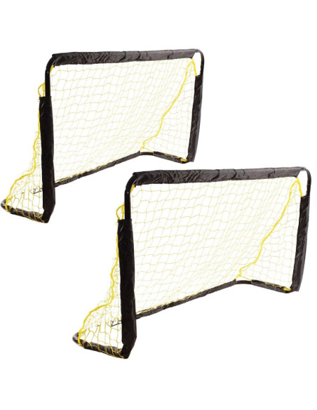 Zestaw 2 bramek do piłki nożnej z siatką 120x70x40cm enero